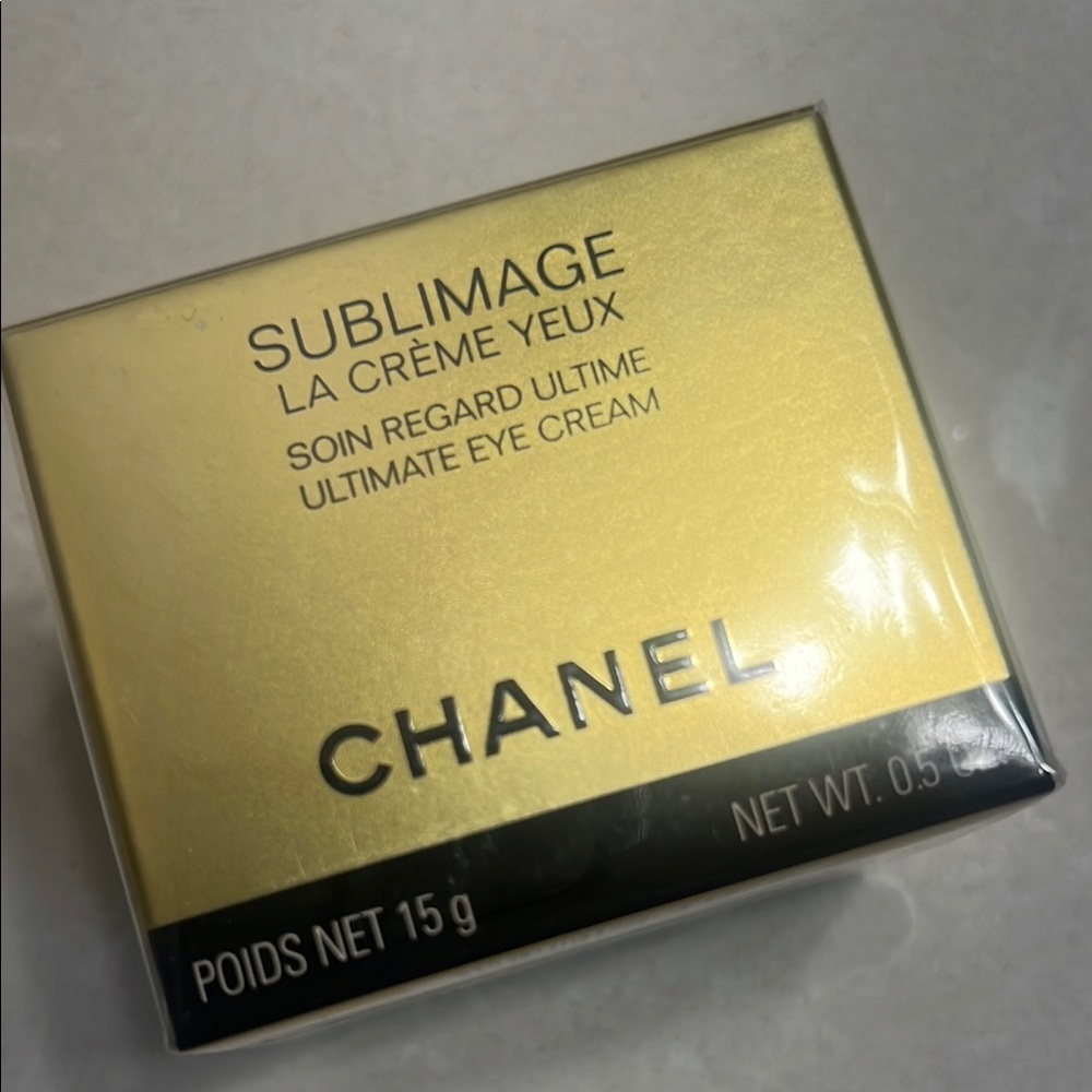 Chanel Sublimage Eye Cream in Gold Packaging